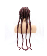 4 Twis Long Box Conrow Full Lace Front Braided Wigs 36 Inches.  For Wome... - $70.28