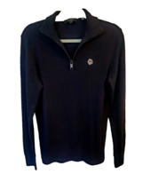 Ted Baker Tooting Men&#39;s Size 2 Small Half Zip Pullover Sweater Merino Wool Blue - £25.89 GBP