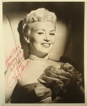 Betty Grable Signed Autographed Photo - PIN-UP Girl w/COA - £337.02 GBP