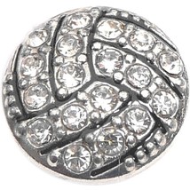 Silver Bling Volleyball Floating Locket Charm - £1.92 GBP