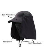 Visor Cap Hats Face Neck Outdoor Summer Fishing Cover Sunscreen UV Prote... - £11.12 GBP