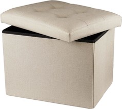 Ottoman Storage Ottoman Collapsible Ottoman With Storage Foot Rest Small... - $39.99