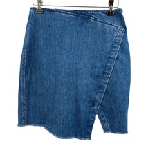 Madewell Denim Faux Wrap Mini Size 2 - £13.49 GBP