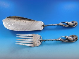 Whiting / Ford &amp; Tupper Sterling Silver Fish Serving Set 3D Figural Pheasant - £3,929.39 GBP