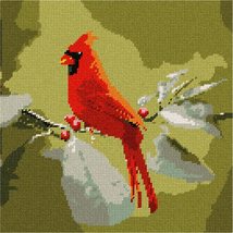 Pepita Needlepoint Canvas: Red Cardinal, 10&quot; x 10&quot; - $78.00+