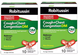 2 xRobitussin Adult Maximum Strength Cough +Chest Congestion Dm Max Liqu... - $9.76