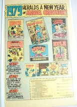 1978 Color Ad Marvel Calendars and Books Heralds A New Year of Marvel Greatness! - £6.38 GBP