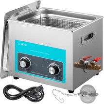 VEVOR 10L Ultrasonic Cleaner, 304 Stainless Steel Professional Knob Cont... - £117.94 GBP