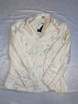 MSRP $118 GUESS Factory Eco Ryann Linen Blazer Size S DEFECT - $35.63