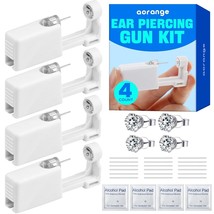 4Pcs Safety Ear Piercing Kit Disposable Self Nose Piercing Gun with Ear ... - $12.86