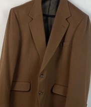 Loro Piana Jacket Brown Camel Hair Blazer 2 Button Sport Coat Men’s 46 L - £120.63 GBP