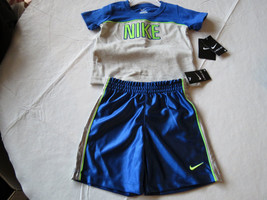 Boys t shirt active shorts Nike basketball NEW outfit 24 Months 24M roya... - £19.23 GBP