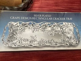 Vintage Godinger Design Silver Plate Cracker Tray New In Box - £21.32 GBP