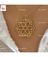 Fine Jewelry 18 K Hallmark Real Solid Yellow Gold Chain Necklace Mandala... - £1,444.73 GBP+