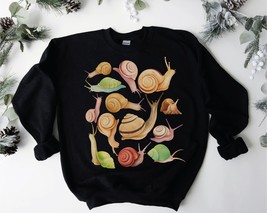 Land Snail Cottagecore Sweater Cute Snails Crew Neck Sweatshirt Snail Gifts Cott - £34.93 GBP