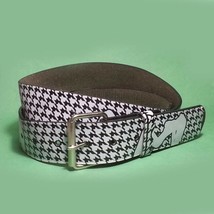 Men Graphic Belt Size 30 Women Profile Images Faux Leather  - £2.96 GBP