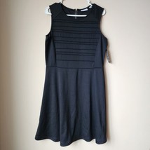 New York &amp; Company Sheath Dress Size Large Black Sleeveless Stretch Womens - $23.36