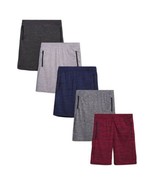 Boys 5 Pack Basketball Shorts with Zipper Pockets Size 8 (a) M2 - £79.61 GBP