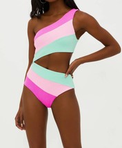 Beach Riot joyce one piece in Blossom Colorblock Scrunch - size M - £81.33 GBP