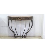 CAST IRON DEMILUNE CONSOLE TABLE BY NAUTICALMART - €676,13 EUR