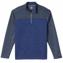 GH Bass &amp; Co Men&#39;s UPF 50 Quarter Zip Pullover, Mood Indigo Heather X-Large - £19.13 GBP