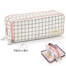 Simple Pencil Case Bag Pouch Cute Large-Capacity Stationery Bag Kawaii Students  - £15.69 GBP