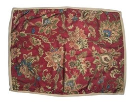 1 CHAPS Ralph Lauren Annabelle Red Jacobean Floral Standard Pillow Sham - $17.82