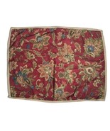 1 CHAPS Ralph Lauren Annabelle Red Jacobean Floral Standard Pillow Sham - £13.93 GBP