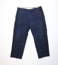 Vtg 60s Vietnam War Mens 42x28 Thrashed Military Wool Wide Leg Pants USA... - $34.60