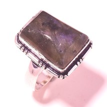 Blue Fire Labradorite Gemstone Handmade Fashion Ring Jewelry 7.25&quot; SA 2655 - £3.12 GBP
