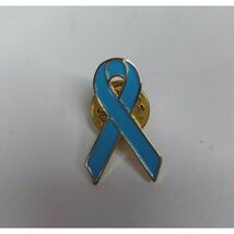 Vintage Light Blue Awareness Ribbon Collectible Lapel Hat Pin - $4.37