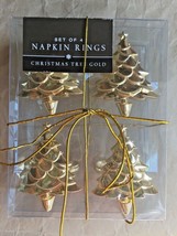 BED BATH &amp; BEYOND Christmas Tree NAPKIN RINGS Set of 4 New SHIP FREE - $39.99