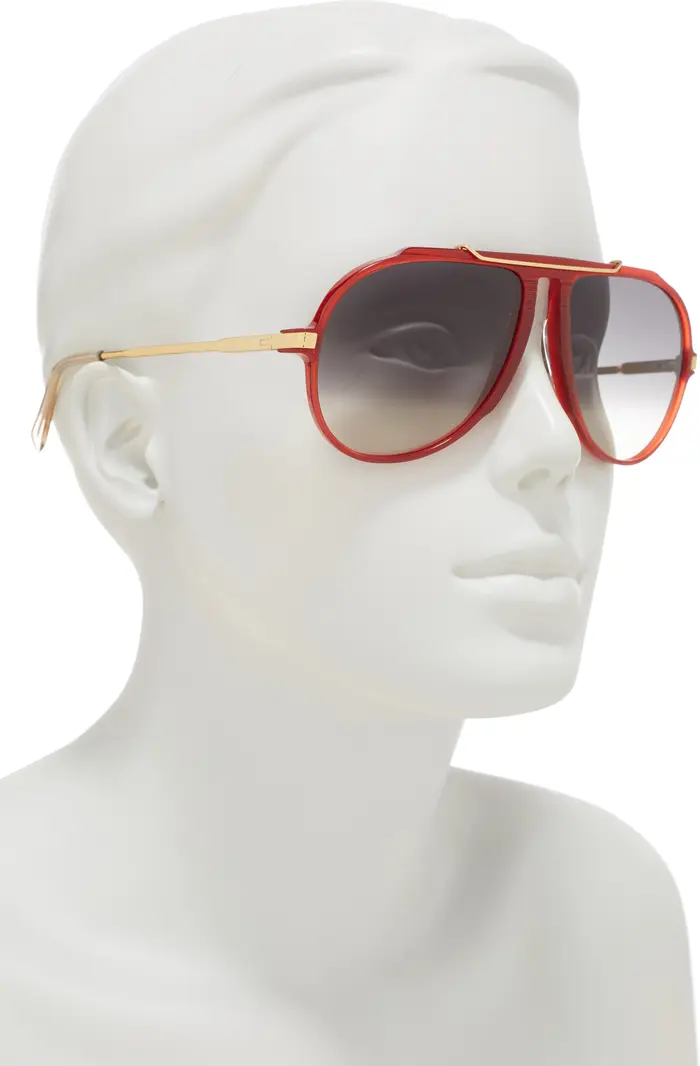 Celine CL40025I 66B Red Aviator Unisex Sunglasses - $400.00