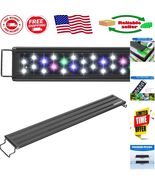 Matte Black Full Spectrum LED Fish Tank Light – Perfect for Freshwater A... - $298.02 MXN