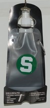 Collegiate Licensed Michigan State Spartans Reusable Foldable Water Bottle - £10.14 GBP