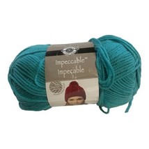 1 Skein Loops and Threads Impeccable Yarn Aqua Teal Blue Hat Sweater Baby  - £6.71 GBP