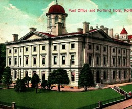 Post Office and Portland Hotel Portland Oregon OR 1910s DB Postcard - £3.06 GBP