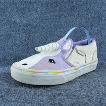 VANS Youth Girls Slip-On Shoes Purple Fabric Slip On Size 1 Medium - $24.75