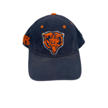 NFL Chicago Bears Football Adjustable Hat Orange and Navy Blue - £11.88 GBP