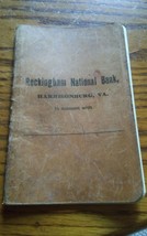 VTG Rockingham National Bank Harrisonburg Va Account Notebook William Ma... - $15.99