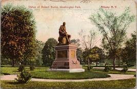 Statue of Robert Burns Washington Park Albany NY Postcard PC510 - £3.74 GBP