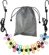 Retractable Portable Clothesline for Travel，Clothing Line with 12 Clothe... - $14.77