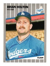 1989 Fleer #63 Brian Holton Los Angeles Dodgers - £3.93 GBP