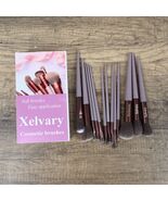 Xelvary Premium Synthetic Cosmetic Brushes Makeup Kit Soft Bristles Flaw... - $12.99