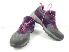 Duluth Trading Jillpine Women 11M Hiking Shoe Grey Purple Suede Trail Waterproof - £33.34 GBP