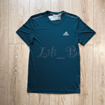 NWT Adidas HN3030 Men X-City Running Tee Shirt Legend Marine Dark TealBue Size M - $29.95