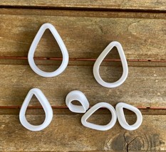 Waterdrop Polymer Clay Cutters Available in Different Sizes or  Set of 6 - £1.75 GBP+