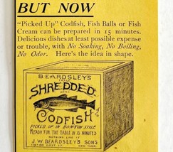 Beardsleys Shredded Cod Fish 1894 Advertisement Victorian The Difference... - $17.50