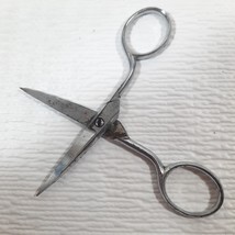 Vintage Real Silk Hosiery Mills scissors chrome metal sewing notion tool... - $168.63 MXN