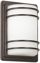 JOHN TIMBERLAND Modern Outdoor Wall LIGHT FIXTURE Rubbed Bronze 11&quot; Scon... - $70.82